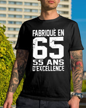 Load image into Gallery viewer, Fabrique En 66 55 Ans D’Excellence Custom Design Gift For Friends Guys Tee