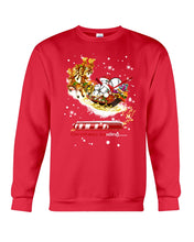 Load image into Gallery viewer, Baseball Xmas Sleigh Loading Gift For Baseball Lovers Sweatshirt