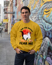 Load image into Gallery viewer, I Am The Night Fear Me Ghost Cat Gift For Cat Lovers Sweatshirt