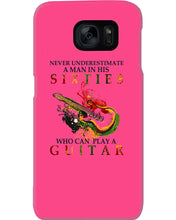 Load image into Gallery viewer, Never Underestimate A 60 Year Old Man Can Play A Guitar Phone case