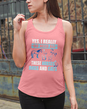 Load image into Gallery viewer, I Do Need All These Horses Dogs And Cats Ladies Flowy Tank