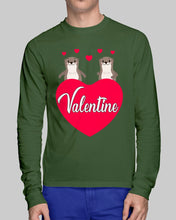 Load image into Gallery viewer, Couple Otter Valentine's Day Gift For Otter Lovers Unisex Long Sleeve