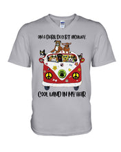 Load image into Gallery viewer, On A Dark Desert Highway Meaningful Gift For Dog Lovers Guys V-Neck