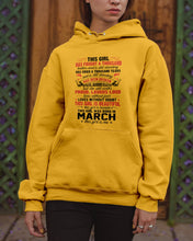 Load image into Gallery viewer, This Girl Has Fought A Thousand This Girl Was Born In March Hoodie