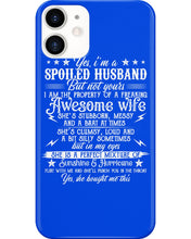 Load image into Gallery viewer, Shes Stubborn Messy And A Brat At Times Black Gift For Husband Phone case