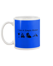 Load image into Gallery viewer, Simple Woman Loves Wine Camping Shoes And Climbing Mug