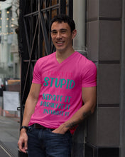 Load image into Gallery viewer, I Can't Fix Stupid But I An Sadate It Gift For Girls Guys V-Neck