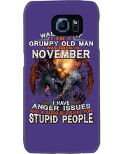 Load image into Gallery viewer, Walk Away I Am A Grumpy Old Man Who Was Born In November Birthday Gift Phone case