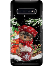 Load image into Gallery viewer, Yorkshire Terrier Loves Drinking Hot Latte Gift For Dog Lovers Phone case
