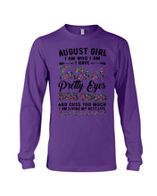 Load image into Gallery viewer, August Girl Has Tattoos Pretty Eyes Thick Thighs For Birthday Gift Unisex Long Sleeve