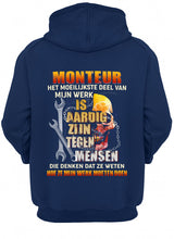 Load image into Gallery viewer, Het Moeilijkste Deel Van Mijn Werk Is Aardig Zijn Tegen Mensen Hoodie