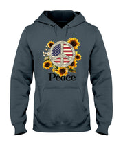 Load image into Gallery viewer, Peace Sign Sunflower Birthday Gift For Girls Hoodie