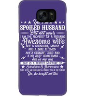 Load image into Gallery viewer, Shes Stubborn Messy And A Brat At Times Black Gift For Husband Phone case