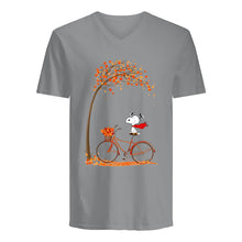 Load image into Gallery viewer, Snoopy Cartoon Movie Autumn Is Coming Gift For Fans Guys V-Neck