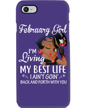 Load image into Gallery viewer, Betty Boop February Girl Living My Best Life Birthday Meaningful Gift Phone case