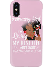 Load image into Gallery viewer, Betty Boop February Girl Living My Best Life Birthday Meaningful Gift Phone case