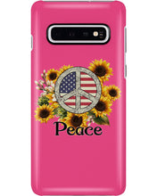 Load image into Gallery viewer, Peace Sign Sunflower Birthday Gift For Girls Phone case