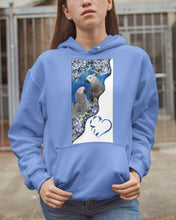 Load image into Gallery viewer, Magical Gray Couple African Parrot Gift For Bird Lovers Hoodie