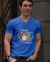 Load image into Gallery viewer, I Believe There Are Angels Among Us Gift For Chihuahua Lovers Guys V-Neck