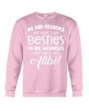 Load image into Gallery viewer, Me And Grandma Are More Than Besties Custom Gift For Family Sweatshirt