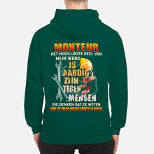 Load image into Gallery viewer, Het Moeilijkste Deel Van Mijn Werk Is Aardig Zijn Tegen Mensen Hoodie