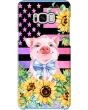 Load image into Gallery viewer, Pig America Flag Sunflower Special Custom Design Phone case