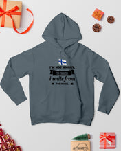 Load image into Gallery viewer, I'm Not Angry I'm Finnish I Smile From The Inside Trending Hoodie