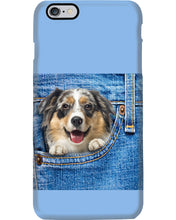 Load image into Gallery viewer, Australian Shepherd In Denim Pocket Gift For Dog Lovers Phone case