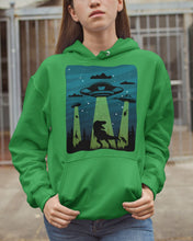 Load image into Gallery viewer, UFA Dinosaur T Rex Sky Full Of Stars Hoodie