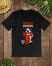 Load image into Gallery viewer, Santa Border Collie In Stock Gift For Dog Lovers Guys Tee