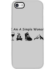 Load image into Gallery viewer, Simple Woman Loves Wine Camping Shoes And Climbing Phone case