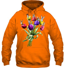 Load image into Gallery viewer, Vintage Funny Donkey With Tulip Trending For Donkey Lovers Hoodie