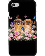 Load image into Gallery viewer, Pekingese With Peonies Gift For Dog Lovers Phone case