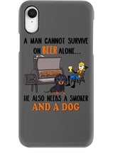 Load image into Gallery viewer, A Man Loves Beer And Dachshund Gift For Dog Lovers Phone case