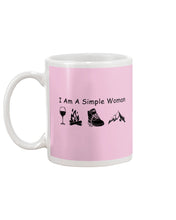 Load image into Gallery viewer, Simple Woman Loves Wine Camping Shoes And Climbing Mug