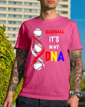 Load image into Gallery viewer, Baseball Be My DNA Gift For Sport Lovers Guys Tee