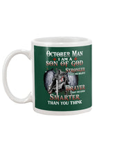 Load image into Gallery viewer, October Man Son Of God Birthday Meaningful Gift For Men Mug