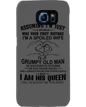Load image into Gallery viewer, A Spoiled Wife Of An October Grumpy Old Man Birthday Meaningful Gift Phone case
