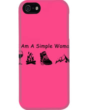 Load image into Gallery viewer, Simple Woman Loves Wine Camping Shoes And Climbing Phone case