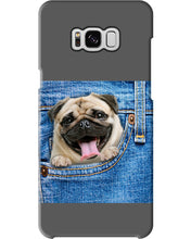 Load image into Gallery viewer, baby Pug In Denim Pocket Gift For Dog Lovers Phone case