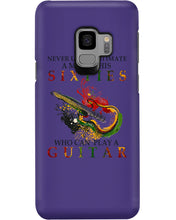 Load image into Gallery viewer, Never Underestimate A 60 Year Old Man Can Play A Guitar Phone case