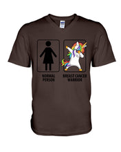 Load image into Gallery viewer, Difference Between Normal People And Breast Cancer Warrior Trending Guys V-Neck