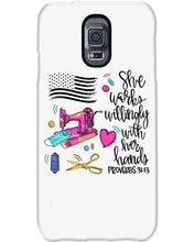Load image into Gallery viewer, She Works Willingly With Her Hands Gift For Sew Lovers Phone case