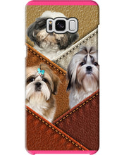Load image into Gallery viewer, Three Cute Shih Tzu In Bag Gift For Dog Lovers Phone case