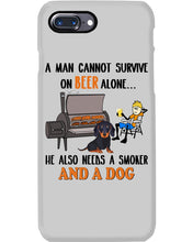 Load image into Gallery viewer, A Man Loves Beer And Dachshund Gift For Dog Lovers Phone case