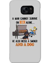 Load image into Gallery viewer, A Man Loves Beer And Dachshund Gift For Dog Lovers Phone case