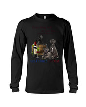 Load image into Gallery viewer, Everything Will Be Just Fine As Long As There Are Great Dane And Wine Gift For Dog Lovers Unisex Long Sleeve
