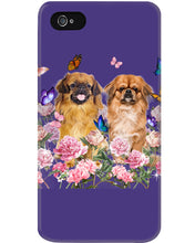 Load image into Gallery viewer, Pekingese With Peonies Gift For Dog Lovers Phone case