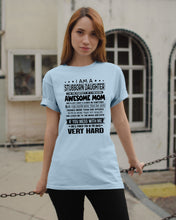 Load image into Gallery viewer, Stubborn Son Of Awesome Mom She'll Punch You Very Hard Guys Tee