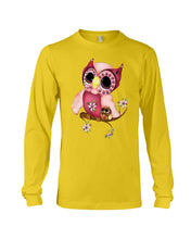Load image into Gallery viewer, Lovely Tote Bag Owl Perchs On Branch Gift For Owl Lovers Unisex Long Sleeve
